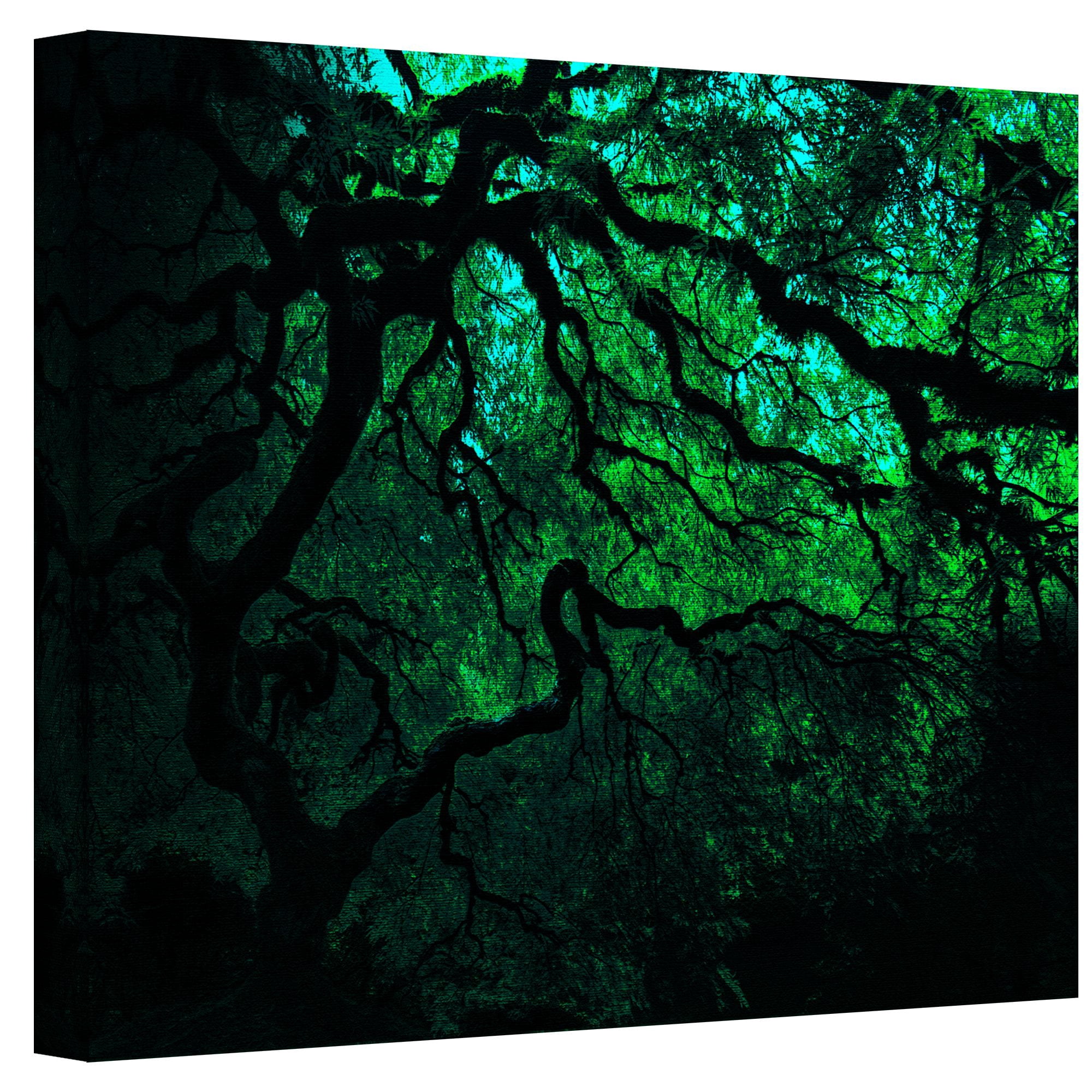 Japanese Dark Tree Gallery Wrapped Canvas