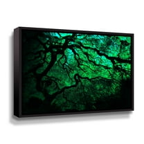 Japanese Dark Tree Gallery Wrapped Floater-framed Canvas