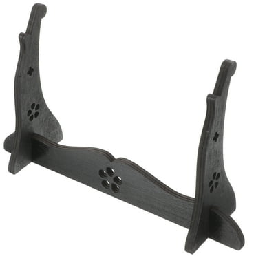 4-Layer Bamboo Wall Mount Display Rack – For Flutes, Swords, Fishing Rods, Bows, & Collectibles