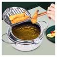 Japanese Deep Frying Pot Tempura Fryer Pan Temperature Control