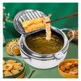 Japanese Deep Frying Pot Tempura Fryer Pan Temperature Control