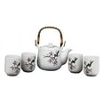thumbnail image 1 of Japanese Design Pink Cherry Blossoms Sakura Porcelain White Tea Pot And Cups Set, 1 of 5