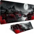 thumbnail image 1 of Japanese Desk Mat Riverside Full Moon Large Mouse Pad Gaming Mousepad Extended XL Keyboard Mat Computer Laptop Mouse Desktop Mat 31.5 X 11.8 Desk Decor, 1 of 6