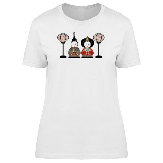 Japanese Dolls Couple T-Shirt Women -Image by Shutterstock, Female Small