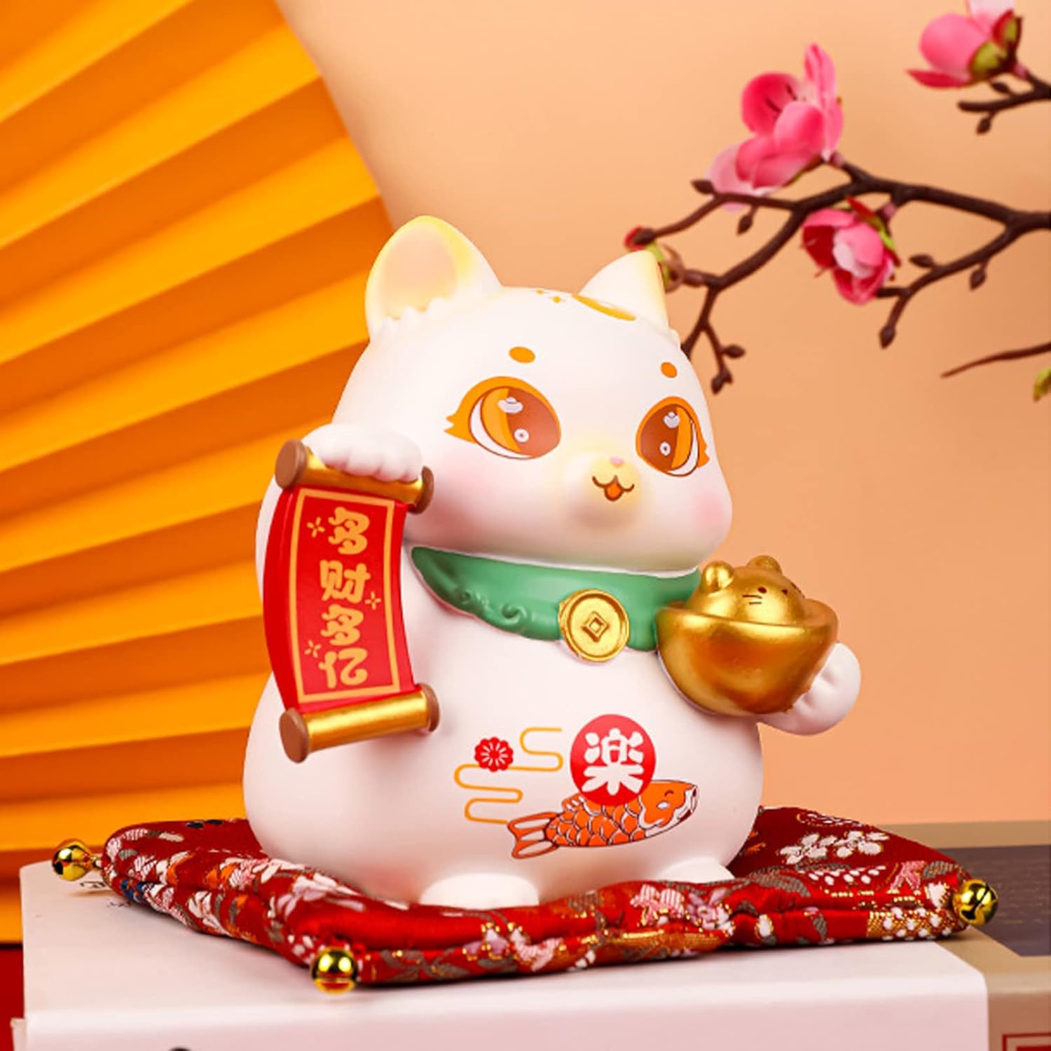 Japanese Dolls Maneki Neko Cat Decor Lucky Fortune Cat Figurines