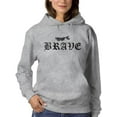 thumbnail image 1 of Japanese Dragon Brave Text Hoodie Women -Image by Shutterstock, Female 5X-Large, 1 of 4