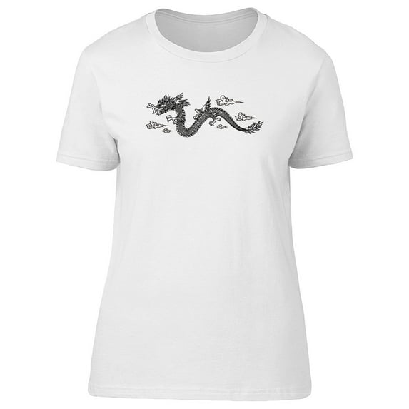 Japanese Dragon Cool Sketch T-Shirt Men -Image by Shutterstock, Male XX-Large