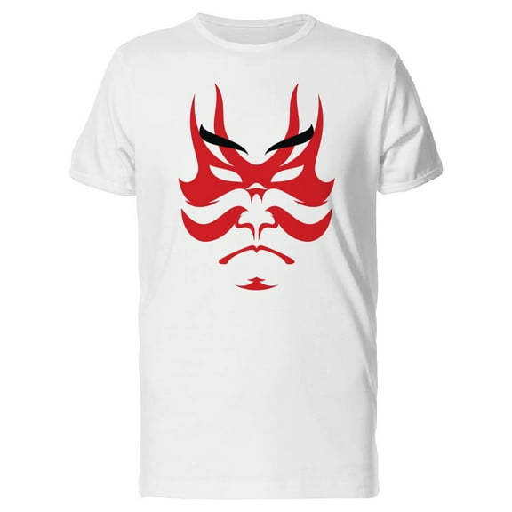 Japanese Drama Kabuki Mask T-Shirt Men -Image by Shutterstock, Male Large