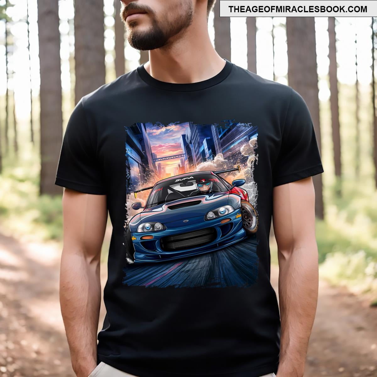 Japanese Drift Car Anime Lover Sport Race Vintage Graphic V9 T-shirt ...