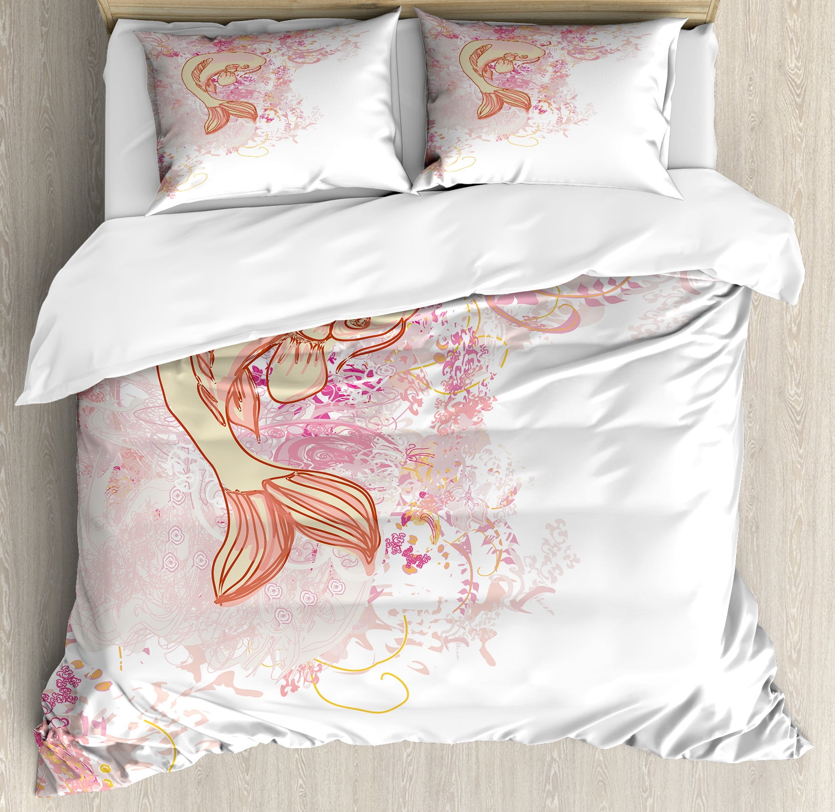 Kawaii Sushi Print Pattern Duvet Cover Bedding Set