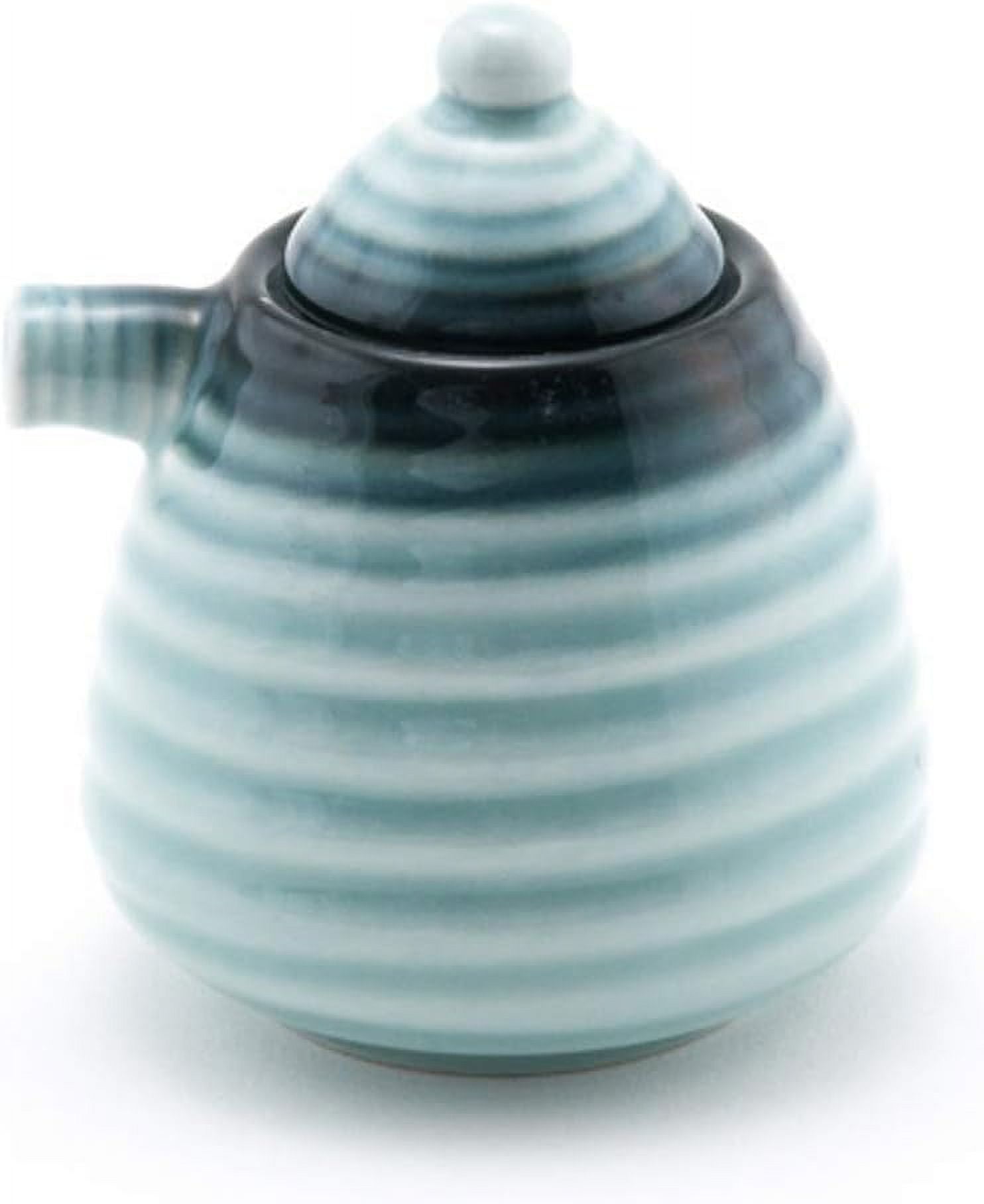 Japanese Earthenware Ceramic Oil Dispenser Ponzu Vinegar Dispenser
