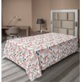 thumbnail image 1 of Ambesonne Japanese Flat Bedding Sheet Soft Top Sheet, Asian Underwater Koi Print, Twin, Off White and Burnt Sienna, 1 of 1