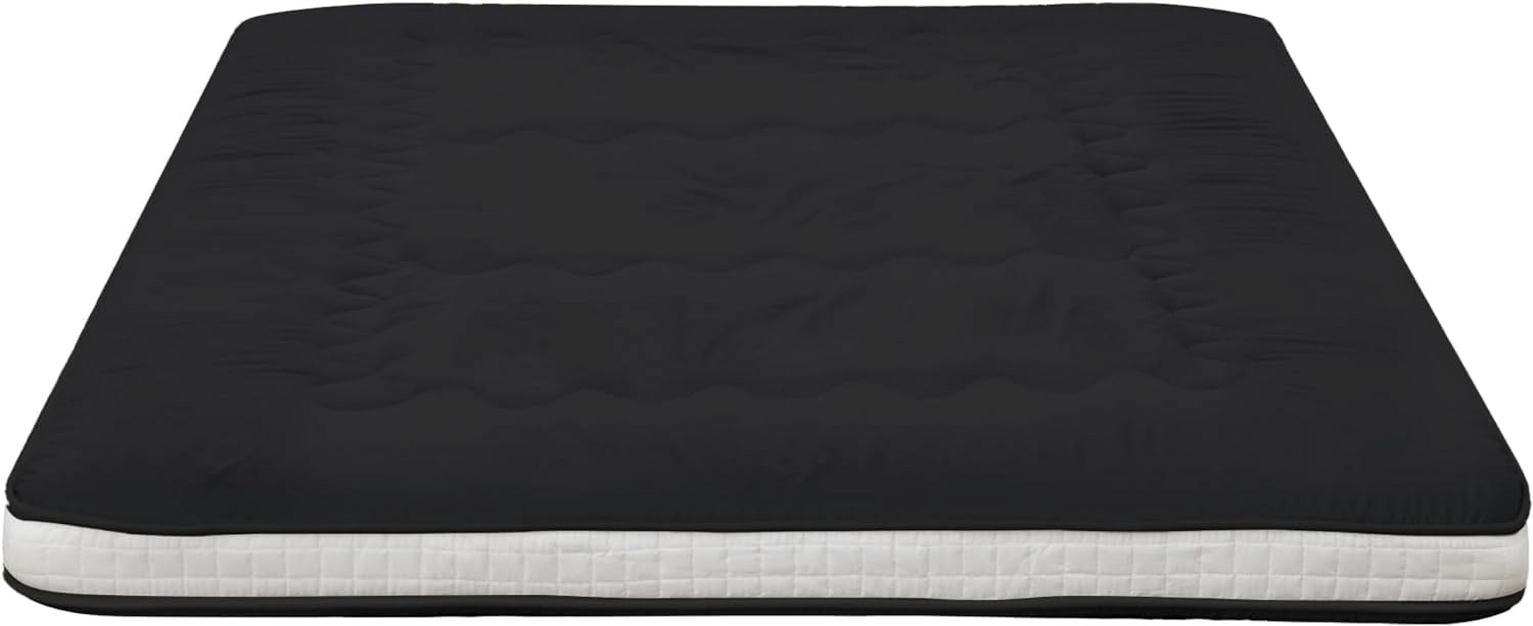 Twin Black and White Memory Foam Futon Pad