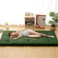 thumbnail image 1 of Japanese Floor Mattress for Adults Kids,Thicken Tatami Mat Sleeping Pad,Twin Size Futon Mattress 39" x 80",Tatami Mat Japanese Floor Bed,Portable Roll Up Mattress Sleeping Pad for Dorm,Camping,Travel, 1 of 7