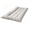 thumbnail image 1 of Japanese Floor Mattress Futon Mattress - 24x47" Foldable Roll Up Thicken Sleeping Pad for Adults Tatami Mat Dormitory Lounger, Gray, 1 of 8