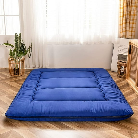 Japanese Floor Mattress Futon Mattress, Memory Foam Futon Roll Up Guest Mattress Full Size