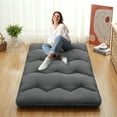 thumbnail image 1 of Japanese Floor Mattress - Futon Mattress Roll Up, Tatami Mat, Camping Mattress, and Couch Mattress Pad, 1 of 8