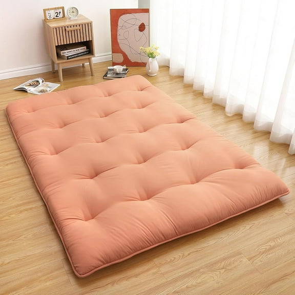Japanese Floor Mattress for Kids Adults,Home Bedroom Futon Mattress, Japanese Floor Bed Portable Roll Up Sleeping Mattress Pad Tatami Mat for Dorm Apartment