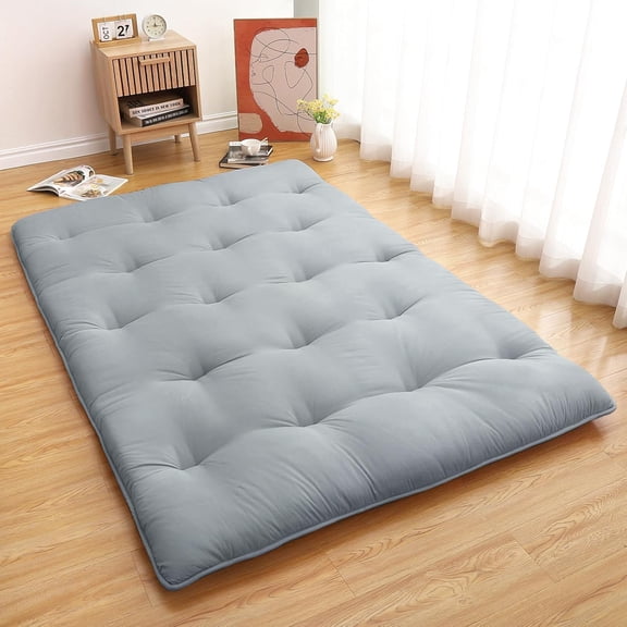 Japanese Floor Mattress for Kids Adults,Home Bedroom Futon Mattress, Japanese Floor Bed Portable Roll Up Sleeping Mattress Pad Tatami Mat for Dorm Apartment