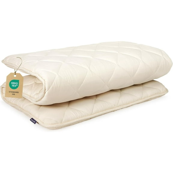 Japanese Floor Mattress, Roll Up Tatami Mat, Sleeping Pad, Shikibuton, High Density Foam Floor Bed Futon Mattress for Sleeping, Dormitory, Guest Bed, Designed in Japan(Twin)