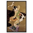 thumbnail image 1 of Japanese Flowers Painting Sasanqua Blooming Wall Art Framed Canvas Art For Bedroom Livingroom Office, 1 of 1