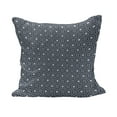 thumbnail image 1 of Japanese Fluffy Throw Pillow Cushion Cover, Checked Like Diagonal Pattern with Spring Flowers Repetitive, Decorative Square Accent Pillow Case, 18" x 18", Charcoal Grey Dark Blue, by Ambesonne, 1 of 5