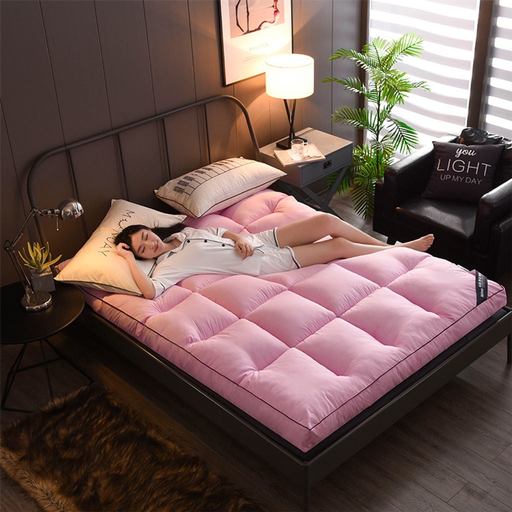 Japanese Foldable Floor Futon Mattress, Portable Tatami Mat Soft