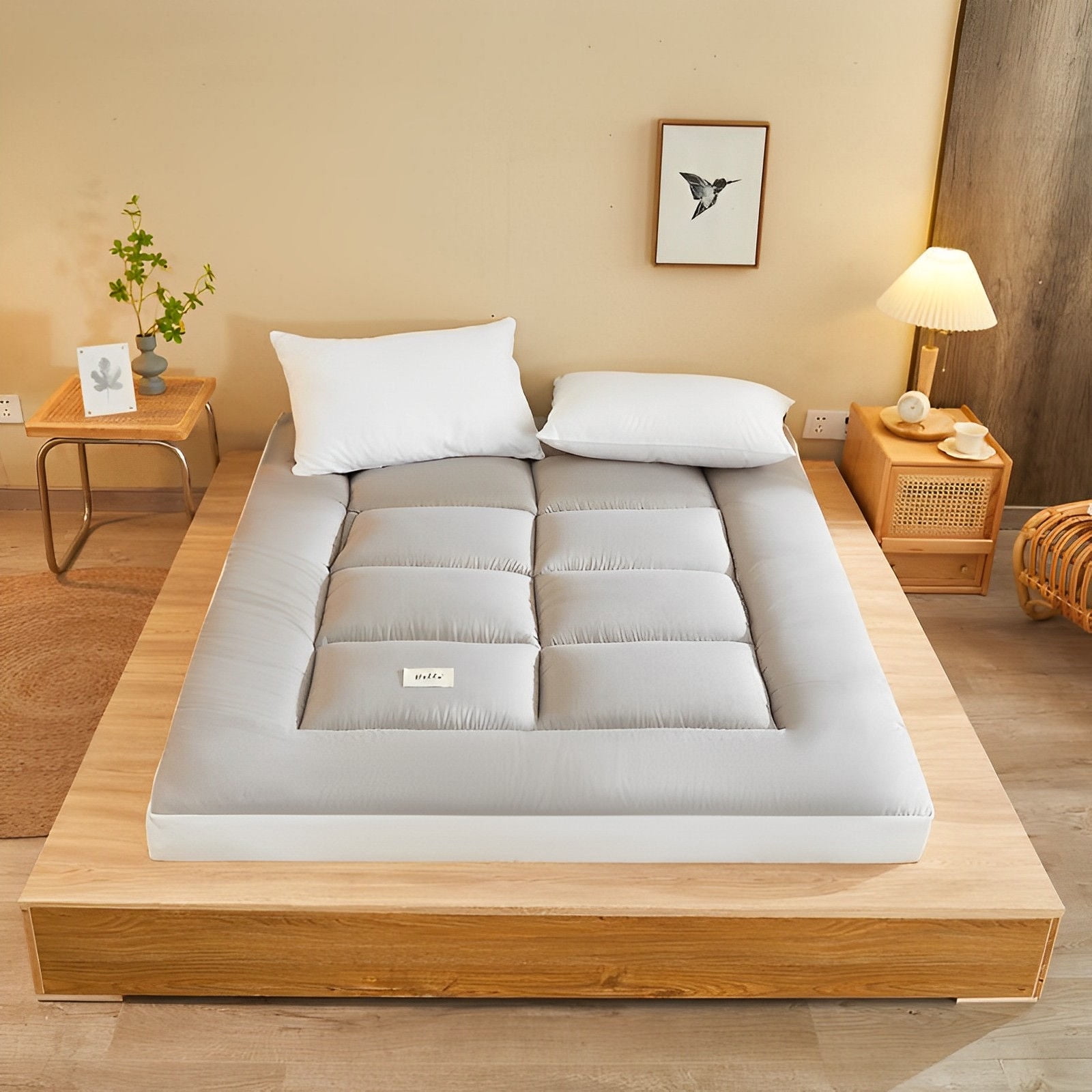 Japanese Folding Futon Mattress, Thicken Floor Mattress Twin Full Queen King Tatami Mat Portable