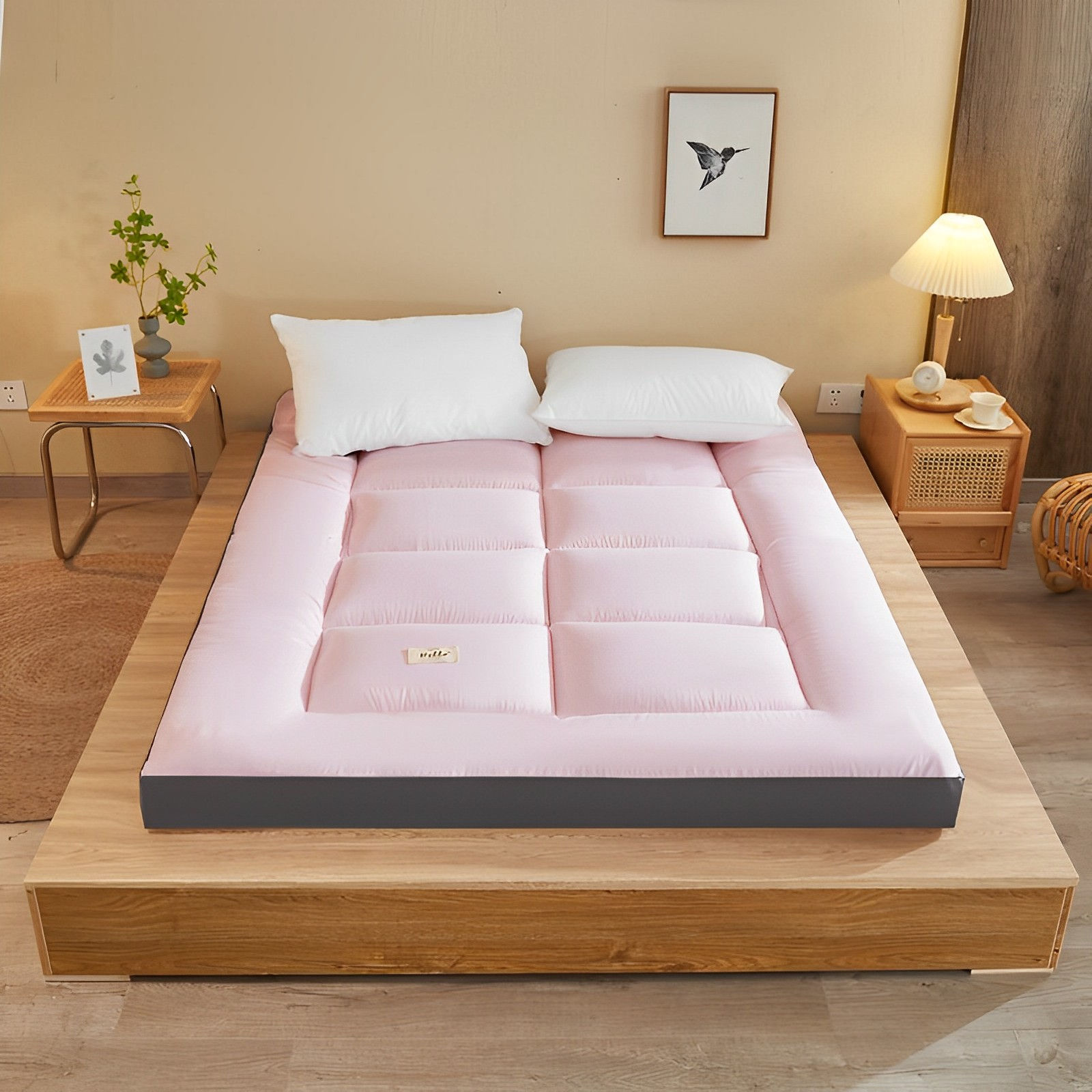 Japanese Folding Futon Mattress, Thicken Floor Mattress Twin Full Queen King Tatami Mat Portable