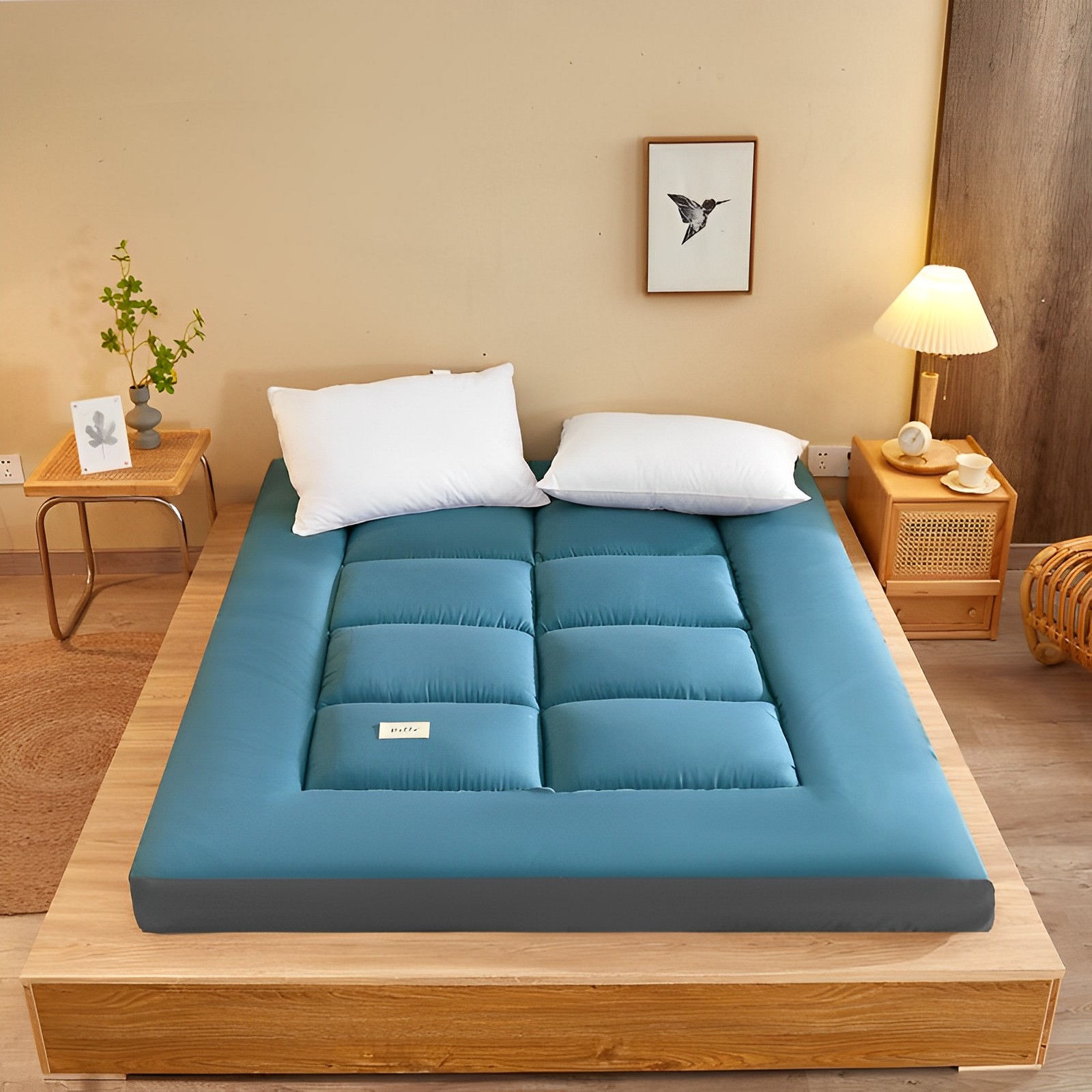 Japanese Folding Futon Mattress, Thicken Floor Mattress Twin Full Queen