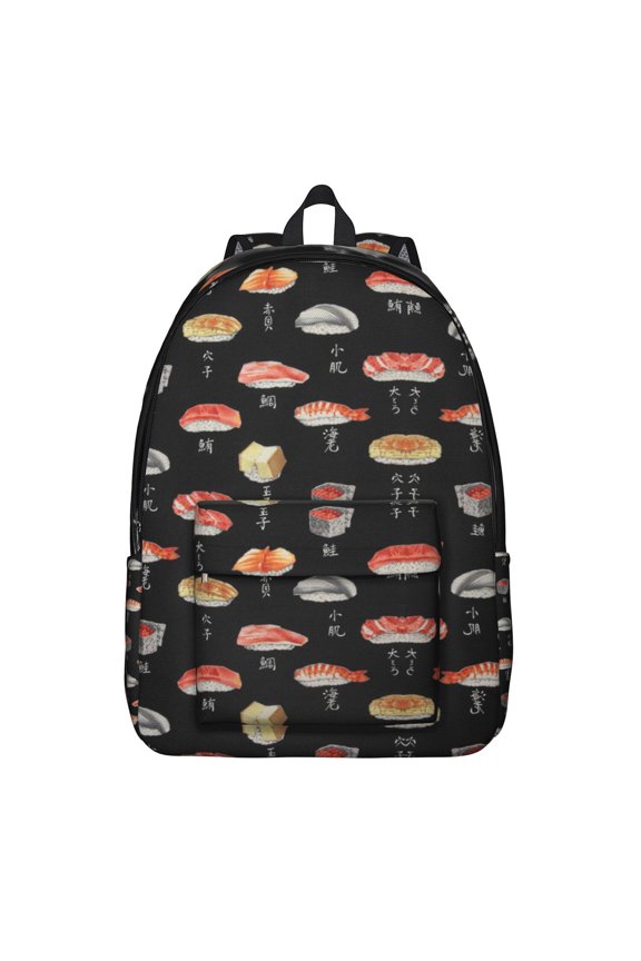 Japanese Food-Inspired Bohemian Waist Bag Featuring Sushi Party Pattern – Stylish, Durable, and Functional for Foodies on the Go