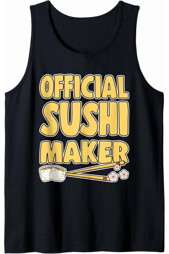 Japanese Food Lover Sushi Maker Sushi Tank Top Size S-3XL