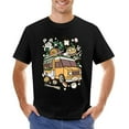 thumbnail image 1 of Japanese Food Van Men’s Graphic T-shirt Vintage Short Sleeve Sport Tee Black XL, 1 of 2