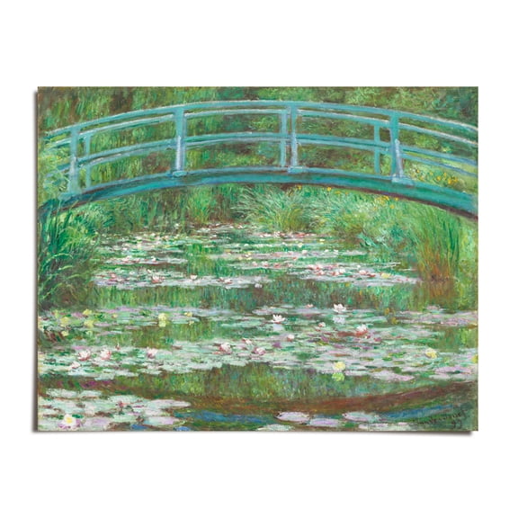 Japanese Footbridge c. 1899 - Claude Monet - 11x14 - Wall Art Print - UNFRAMED