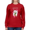 thumbnail image 1 of Japanese Fortune Cat - Lucky Cat Sakura Graphic Women's Sweatshirt, 1 of 4