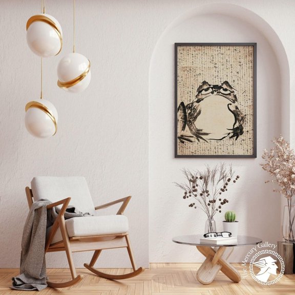 Japanese Frog and Mouse Print Getsuju Japan