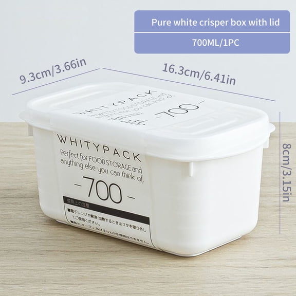 Japanese Frozen Meat Packaging Box Food Grade Refrigerator Storage Fruit Vegetable Preservation Prepare The Dishes Divided Box~