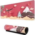 thumbnail image 1 of Japanese Fuji Mountain and Torii Large Gaming Mouse Pad XL,with Stitched Edges Long Extended Waterproof Desk Mat Non Slip Mousepad 31.5 X 11.8 Inch, 1 of 6