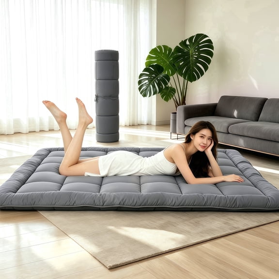 Japanese Futon Floor Mattress Twin Size, Density Foam,Foldable Tatami Mat ,Sleep Pad