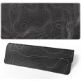thumbnail image 1 of Japanese Gaming Mouse Pad Black Mouse Pad Kanagawa Large Mousepad Non-Slip Rubber Base Waterproof with Stitched Edges for Gaming Office Home, 31.5x11.8 Inch, 1 of 10