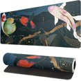 thumbnail image 1 of Japanese Gaming Mouse Pad XL - Extended Large Mouse Mat Desk Pad, Stitched Edges Mousepad, 3mm Thick Long Non-Slip Rubber Base Mice Pad, 31.5 X 11.8 Inch - Koi Fish Art, 1 of 6