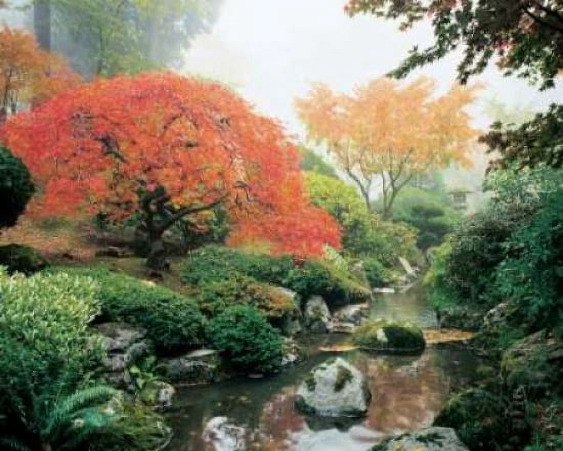 Japanese Garden I Canvas Art - Maureen Love (24 x 30)