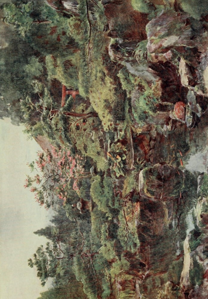 Japanese Gardens 1912 Canvas Art - Walter Tyndale (18 x 24)