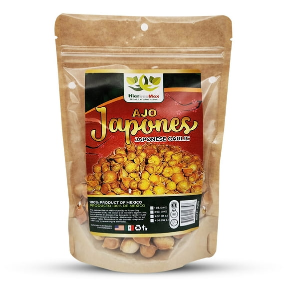 HierbasMex Japanese Garlic 4 oz ajo chino natural y organico