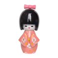 thumbnail image 1 of Japanese Geisha Doll Kimono Statuette Wood Material Miniature Sculpture for Home Office Desk Decor, 1 of 9