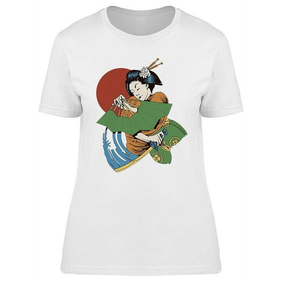 Japanese Girl T-Shirt Women -Image by Shutterstock, Female Medium