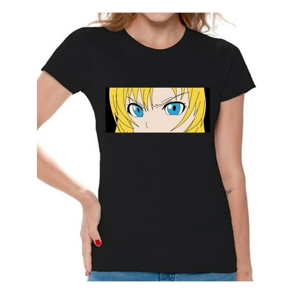 Japanese Girl T-Shirt for Women Funny Anime Ladies Tees Nerd Novelty Shirt Kawaii Cosplay Geek Gifts