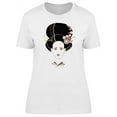 thumbnail image 1 of Japanese Girl With Ornate Hair T-Shirt Women -Image by Shutterstock, Female Large, 1 of 2