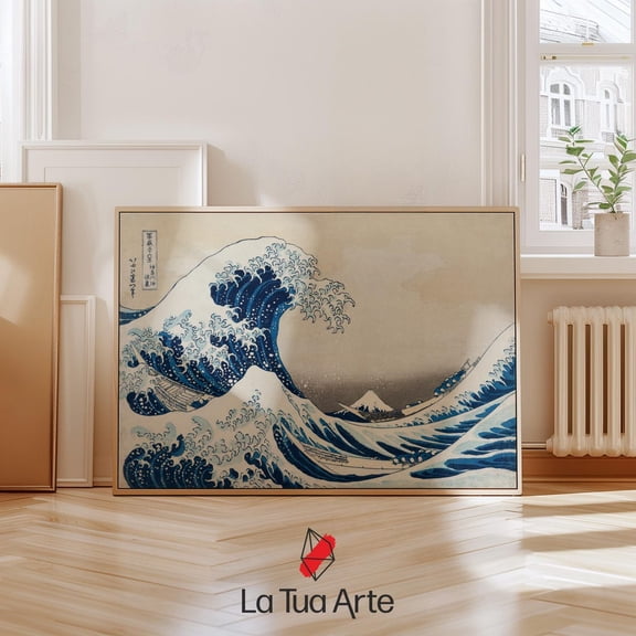 Japanese Great Wave Woodblock Ocean Art Poster