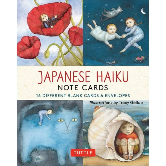 Japanese Haiku,16 Note Cards : 16 Different Blank Cards with 17 Star Patterned Envelopes in a Keepsake Box! (Miscellaneous print)